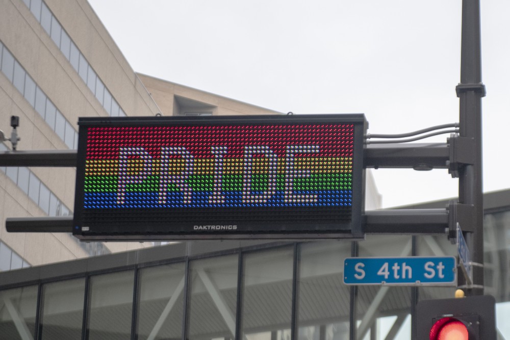 The Pride Parade takes place on June 23, 2019 in downtown Minneapolis.
