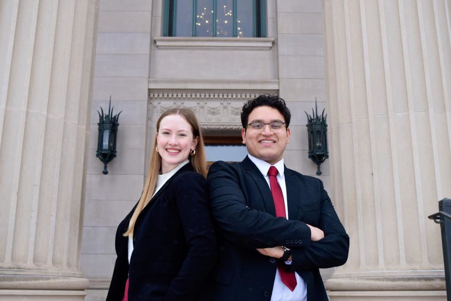 Shashank Murali and Sara Davis were announced next years USG president and vice president on March 27. Photo courtesy of Murali and Davis.