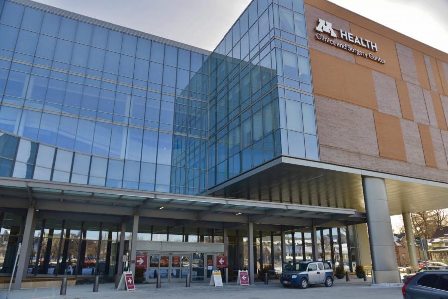 M Health Fairview hospital pictured on Feb. 17, 2021. The hospital resides on the University of Minnesotas Minneapolis campus. 